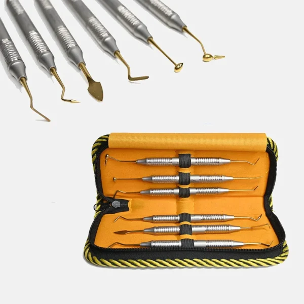 Polodent Composite Filling with Gold Titanium Coated Kit (Set of 6)